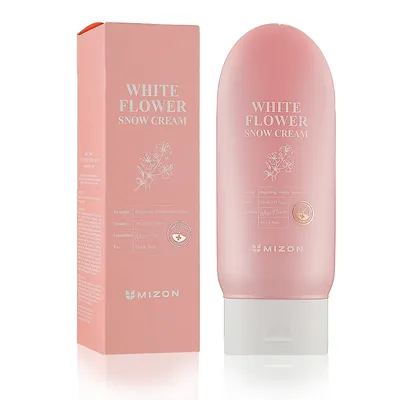 Mizon White Flower Snow Cream (Rozjaśniający krem do twarzy)