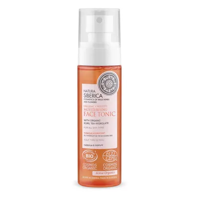 Natura Siberica Organic Certified Moisturising Face Tonic With Organic Kuril Tea Hydrolate (Organiczny certyfikowany nawilżający tonik do twarzy z hydrolatem z herbaty kurylskiej)