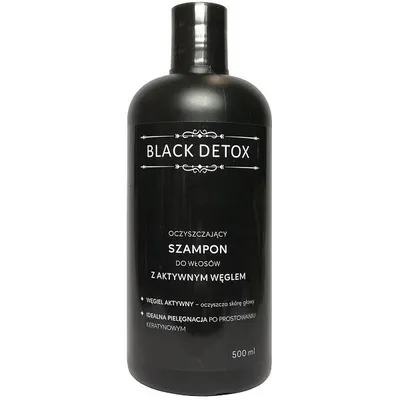 Biomika Black Detox Shampoo (Oczyszczający szampon do włosów z aktywnym węglem)