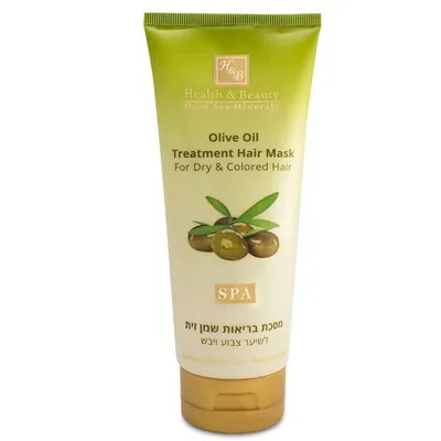 Health & Beauty Dead Sea Minerals, Olive Oil Treatment Hair Mask for Dry and Colored Hair (Maska z oliwą z oliwek)