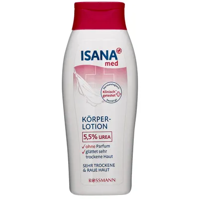 Isana Med, Urea Körperlotion 5,5% (Emulsja do ciała do bardzo suchej i szorstkiej skóry z mocznikiem 5,5%)