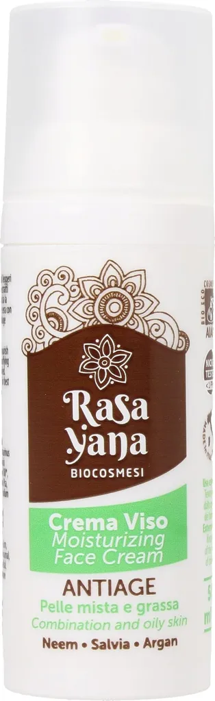 Rasayana Crema Viso (Nawilżający krem przeciwzmarszczkowy do skóry tłustej i mieszanej)