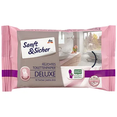 Sanft & Sicher Feuchtes Toilettenpapier Deluxe Cashmere (Nawilżany papier toaletowy z ekstraktem z kaszmiru)