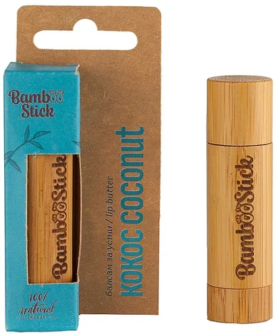 Bamboostick Natural Care  Coconut Lip Butter (Naturalne masełko do ust `Kokos`)