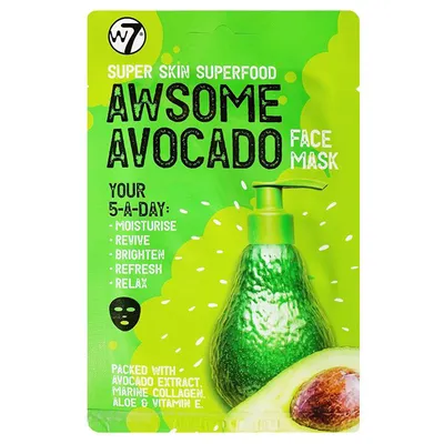 W7 Super Skin Superfood Face Mask Awsome Avocado (Maska do twarzy z awokado)