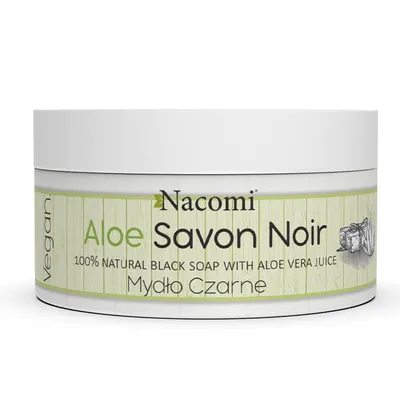 Nacomi Aloe Savon Noir (Aloesowe czarne mydło z sokiem z aloesu)
