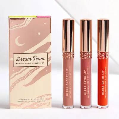 ColourPop Katheleen Lights x ColourPop, Dream Team, Liquid Lipstick (Zestaw płynnych pomadek do ust)