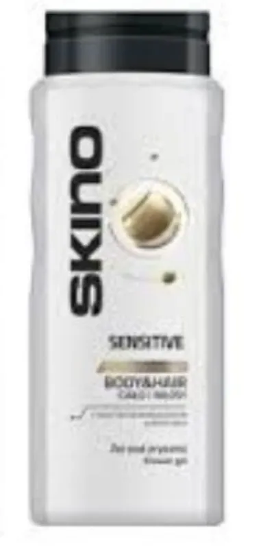 Skino Sensitive, Body & Care Shower Gel (Żel pod prysznic dla mężczyzn do ciała i włosów)