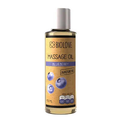 Biolove Blueberry, Massage Oil (Odżywczy olejek do masażu o zapachu borówki)