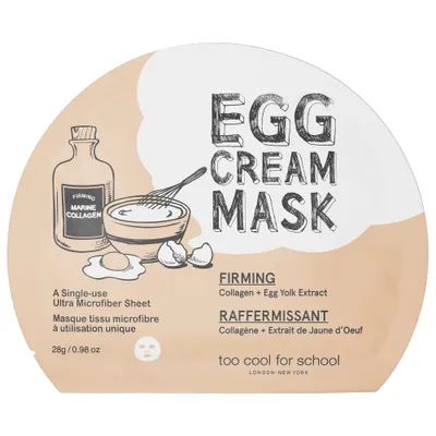 Too Cool For School Firming Egg Cream Mask (Kremowa maska ujędrniająca w płacie)