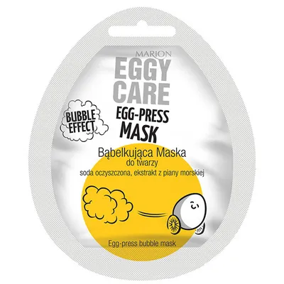 Marion Eggy Care, Egg-press Mask (Bąbelkująca maska do twarzy)