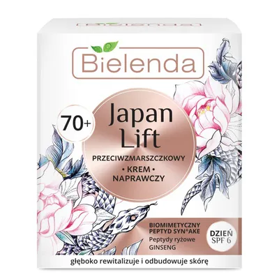 Bielenda Japan Lift, Przeciwzmarszczkowy krem naprawczy na dzień 70 +