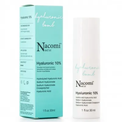Nacomi Next Lvl, Hyaluronic Bomb Hyaluronic 10% (Serum z kwasem hialuronowym 10%)