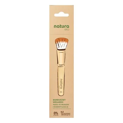 Natura Eko Bambusowy wegański pędzel do bronzera lub rozświetlacza 03