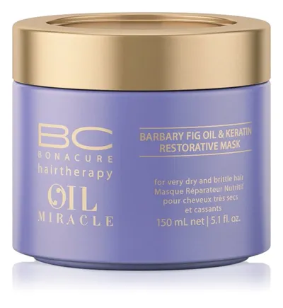 Schwarzkopf Professional BC Bonacure, Oil Miracle Barbary Fig Oil & Keratin Restorative Mask (Maska odbudowująca)