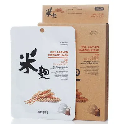 Mitomo Rice Leaven Essence Mask (Maska w płachcie)