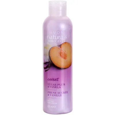 Avon Naturals, Sugar Plum & Vanilla, Shower Gel (nowa wersja) (Żel pod prysznic `Śliwka i wanilia`)