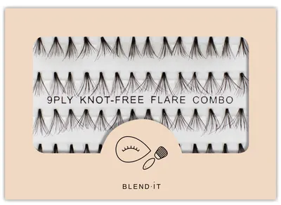 Blend it! 9PLY Knot-Free Flare Combo  Doubles (Kępki rzęs)