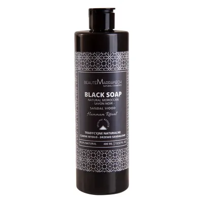 Beaute Marrakech Black Soap Natural Moroccan Savon Noir Sandal Wood (Naturalne czarne mydło o zapachu drzewa sandałowego)