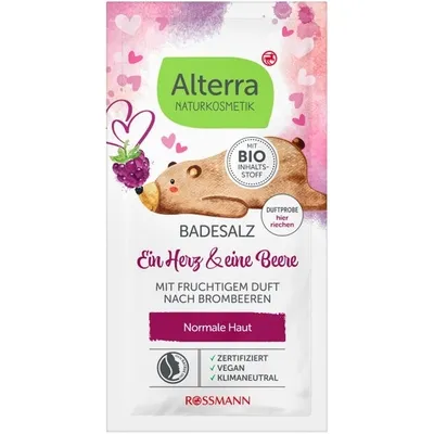 Alterra Auszeit Badesalz , Ein Herz & Eine Beere (Sól do kąpieli `Czas relaksu`)