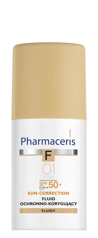 Pharmaceris F, Sun - Correction, Fluid ochronno-korygujący SPF 50+ (ultrawysoka ochrona)