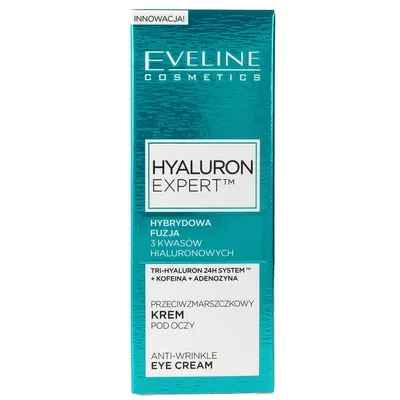 Eveline Cosmetics Hyaluron Expert, Skoncentrowany przeciwzmarszczkowy krem po oczy