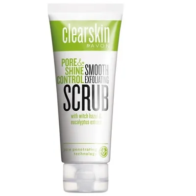 Avon Clearskin, Scrub Pore Shine Control & Smooth (Peeling złuszczający i głęboko oczyszczający pory)