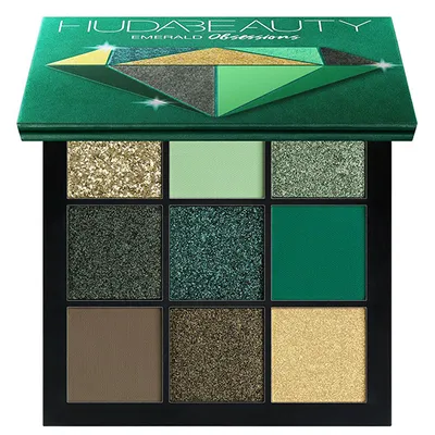 Huda Beauty Emerald Obsessions, Eyeshadow Palette (Paleta 9 cieni do oczu)