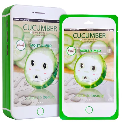 Moods Cucumber Moist & Mild Facial Mask (Maskaw płachcie nawilżająca)