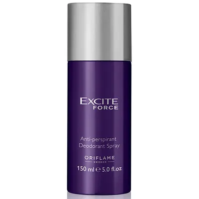 Oriflame Excite Force, Anti-perspirant Deodorant Spray (Antyperspiracyjny dezodorant w sprayu)