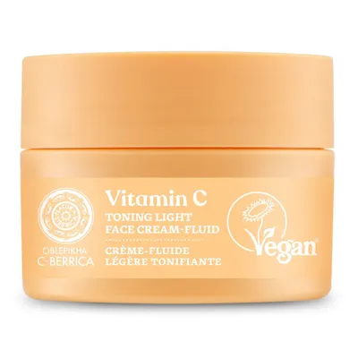 Natura Siberica Oblepikha C-berrica Professional, Vitamin C Toning Light Face Cream-Fluid (Tonizujący krem do twarzy z witaminami C i B5)