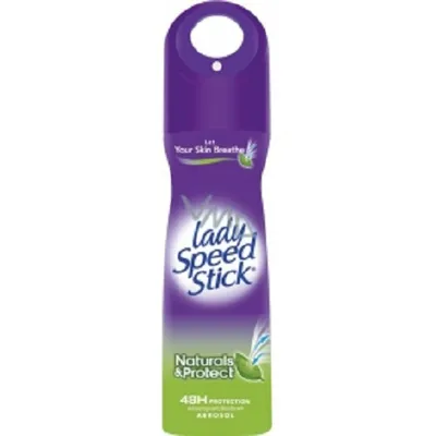Lady Speed Stick Naturals & Protect, Antyperspirant w aerozolu