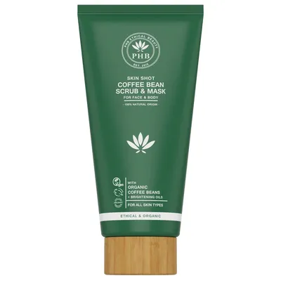 PHB Ethical Beauty Skin Shot Coffee Bean Scrub & Mask (Peeling i maseczka do twarzy z kawą)