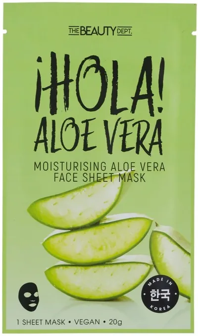 The Beauty Dept. Hola Aloe Vera! Nourishing Aloe Vera Face Sheet Mask (Maseczka do twarzy w płachcie `Nawilżający aloes`)