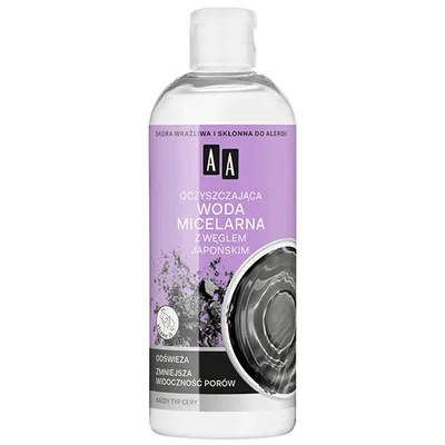 AA Skin Food, Oczyszczająca woda micelarna z węglem japońskim