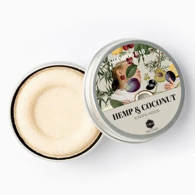 Herbs & Hydro Bar Shampoo Hemp & Coconut (Szampon w kostce `Konopie i kokos`)