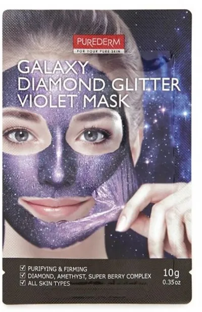 Purederm Galaxy Diamond Glitter Violet Mask (Maska peel-off do twarzy)