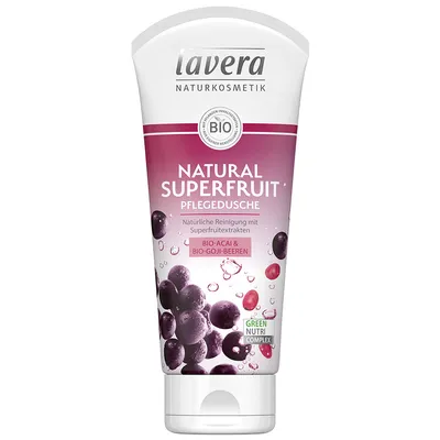 Lavera Natural Superfruit, Pflegedusche (Nawilżający żel pod prysznic `Jagody goji i acai`)
