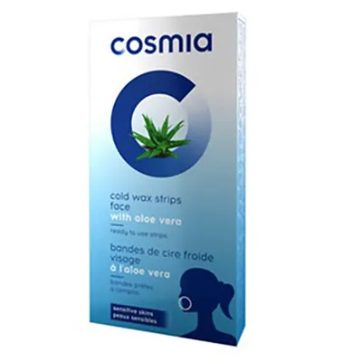 Cosmia Cold Wax Strips Face with Aloe Vera (Paski do depilacji twarzy woskiem na zimno)