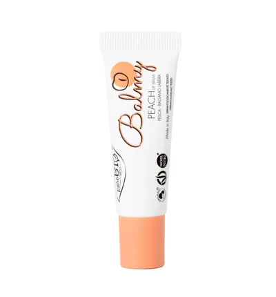 puroBIO cosmetics Balmy Lip Balm Peach (Kremowy balsam do ust `Brzoskwinia`)