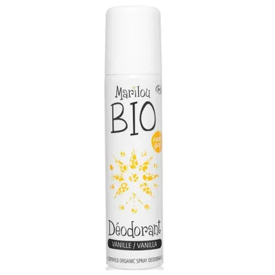 Marilou Bio Deodorant Bio Senteur Vanille Spray Sans Gaz Sans Sels d'Aluminium (Ekologiczny dezodorant o zapachu wanilii bez gazu ani soli aluminium)