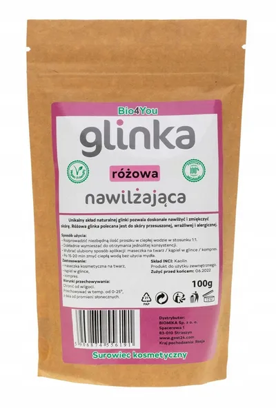 Bio4You Egipska różowa glinka nawilżająca
