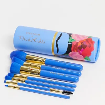 Spectrum Spectrum x Frida Kahlo, 7-częściowy zestaw pędzli do makijażu twarzy i oczu