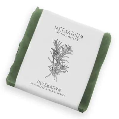 Full Mellow Herbarium by Full Mellow, Organiczne mydło w kostce `Rozmaryn ` (Rozmarynowe mydło w kostce)
