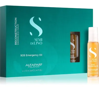 Alfaparf Semi Di Lino, Reconstruction Damaged Hair S.O.S. Emergency Oil (Olejek regenerujący do włosów zniszczonych)