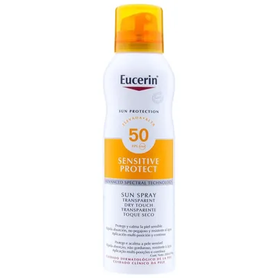 Eucerin Sun Protection, Transparent Sun Spray Dry Touch SPF 50 (Transparetna mgiełka do opalania SPF 50)