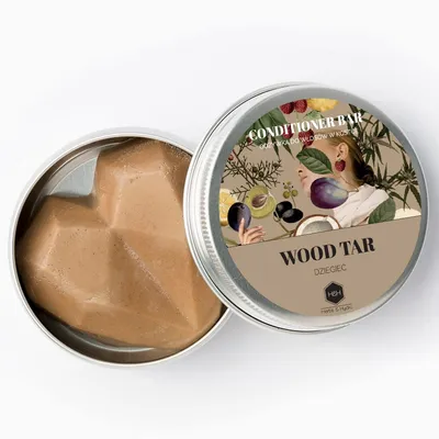Herbs & Hydro Bar Conditioner Wood Tar (Odżywka do włosów w kostce `Dziegieć`)