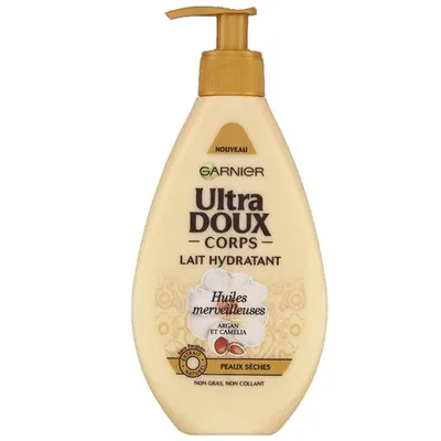 Garnier Ultra Doux Corps, Lait Hydratant Huiles Merveilleuses (Mleczko do ciała z olejkiem arganowym i kamelią)