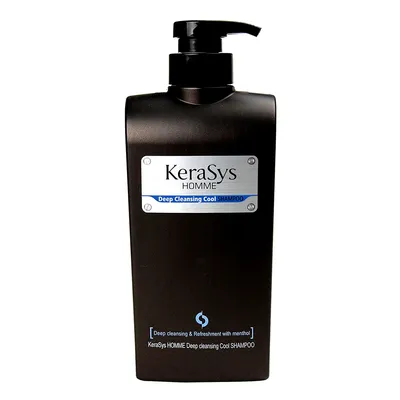 Kerasys Homme, Deep Celansing Cool Shampoo (Głęboko oczyszczający, chłodzący szampon dla mężczyzn)