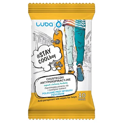 Luba Antyperspiracyjne chusteczki `StayCool Boy`
